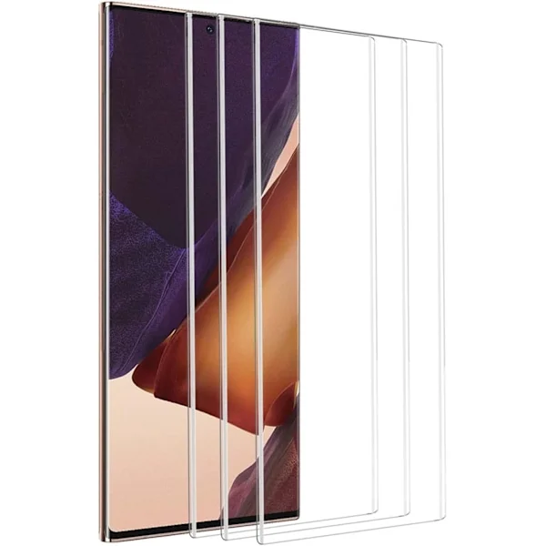 3x Härdat Glasskydd Samsung Note 20 Ultra Full Fit ,Fingerprint