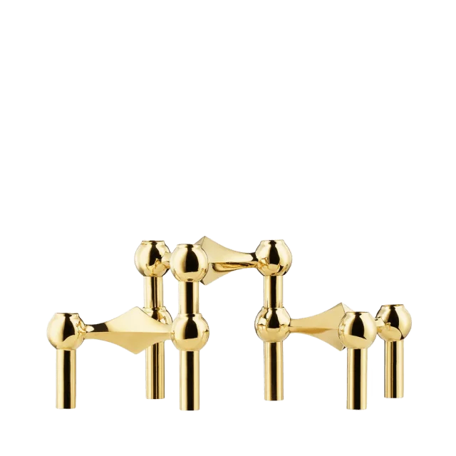 STOFF Nagel Ljusstake Stage, 3-delar Ljus & ljusstakar Gul 6,5X10,2CM