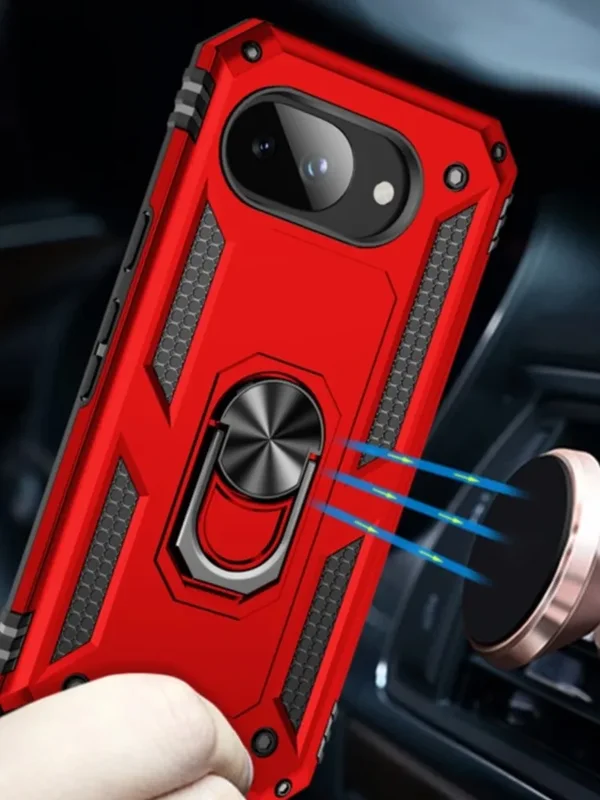 AliExpress - Stoßfeste Handyhülle aus PC und weichem TPU für Google Pixel 10 9 9A 8 8A 7 7A 6 6A 5A ProXL Pro XL 360 ° Metallring-Halterung