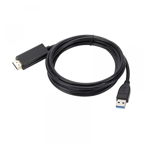 1.8m USB til HDMI Adapterkabel Ledning USB 2.0 Type A Hann til HDMI Hann Konverter Ny