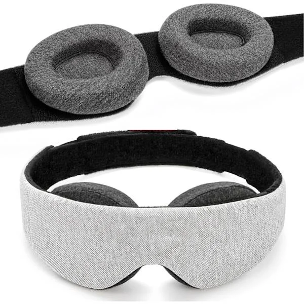 Manta Sleep Mask - Ljusblockerande Ögonmask - Noll IOP - Justerbar Ögonmask