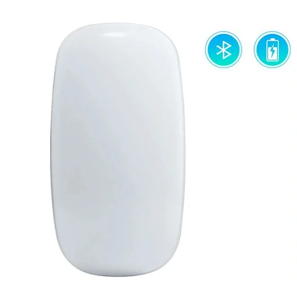 Uppladdningsbar Bluetooth-mus Ultratunn bärbar mus för Mac-dator (vit) [CO]