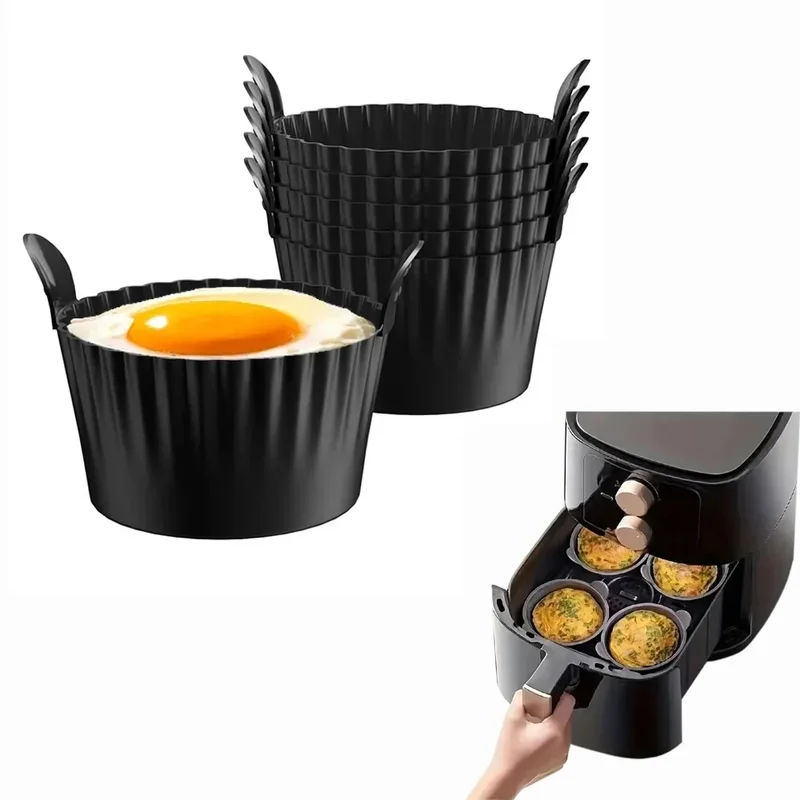 AliExpress - Silikon Air Fryer Ei Wilderer Silikon Cupcake Backförmchen Ramekins Für Air Fryer Öfen Air Fryer Silikon Korb