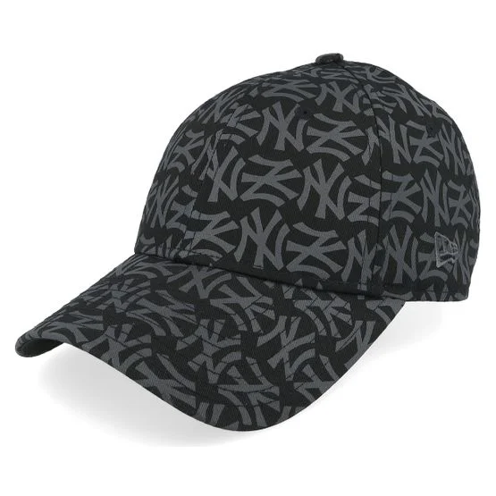 New Era - MLB Svart adjustable Caps - New York Yankees Womens Mono 9FORTY Black Adjustable @ Hatstore