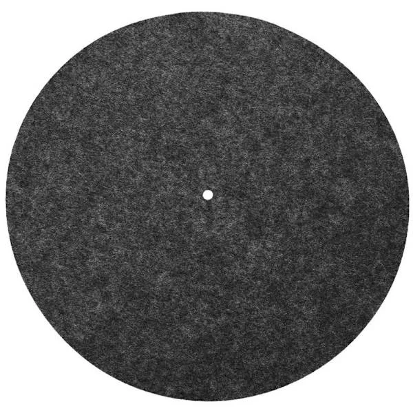 Turntable Mat 12" Antivibration Audiophile Pad for Vinyl Record Player (Black)