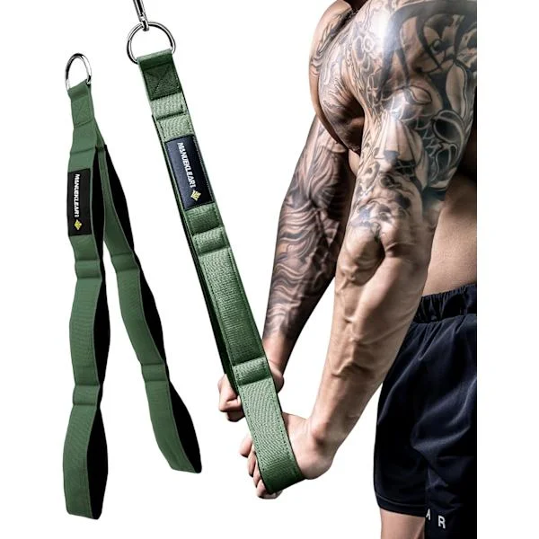 Triceps Rep Attachment - Improved Range of Motion Cable Handle for Pushdowns, Curls, Face Pulls, Professional Gym Use