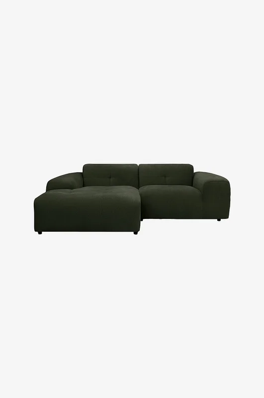 NORDICOMFY - Sofa Fab Liten sjeselong til venstre - Grønn - Sofaer med sjeselong - Fra Homeroom