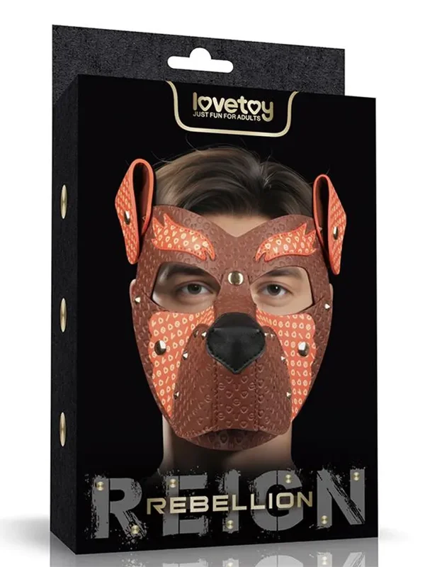 Rebellion Reign Fox Pup Mask BDSM-maske