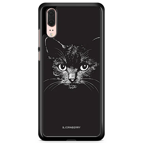 Bjornberry Skal Huawei P20 - Svart/Vit Katt