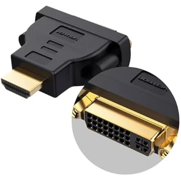 HDMI till DVI-adapter - Vention - Båda riktningar - Svart - Kompakt - Lätt