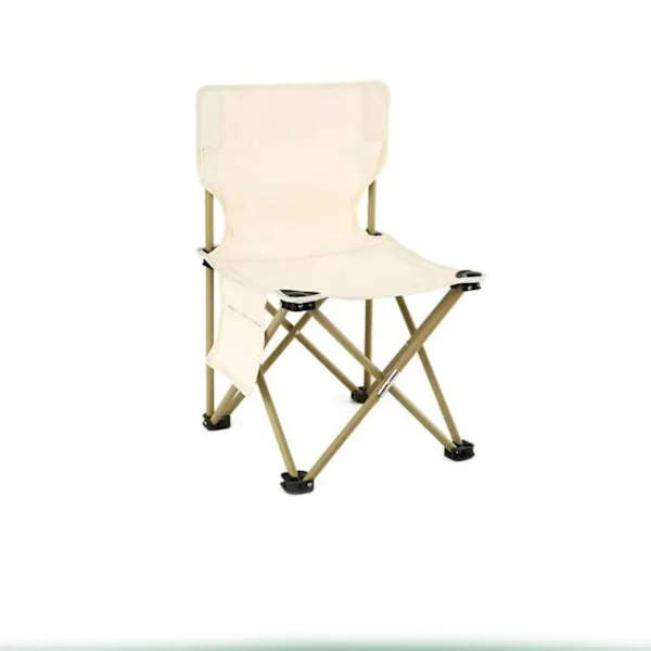 Folding chair with adjustable backrest, portable folding chair ergonomic design for outdoor use, sturdy frame breathable mesh with side