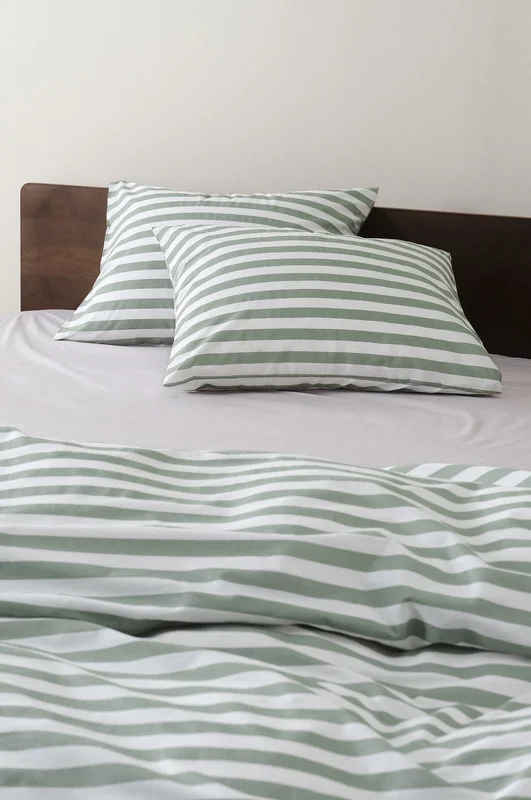 Jotex - Tyynyliinat, 50x60 Cm, 2/pakk. Green/white Green/white - KAYO - Osta Tyynyliinat Jotex