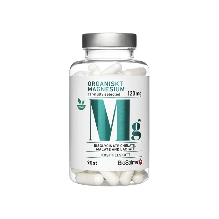 BioSalma Organisk Magnesium 120 mg 90 stk