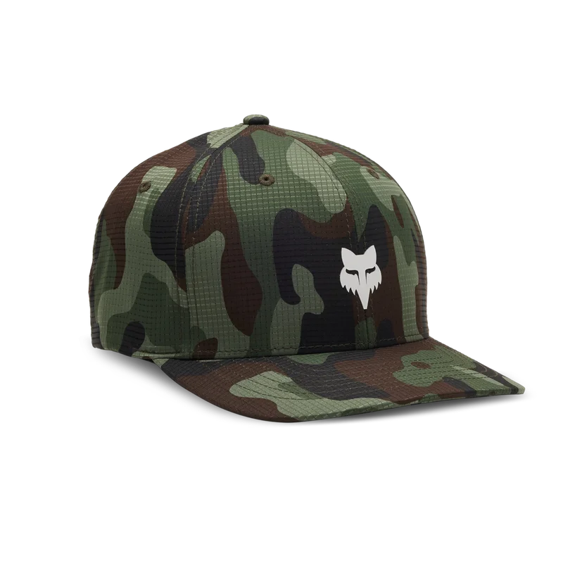 Caps FOX FOX Head Camo Tech Flexfit Grønn/Kamuflasje L/XL