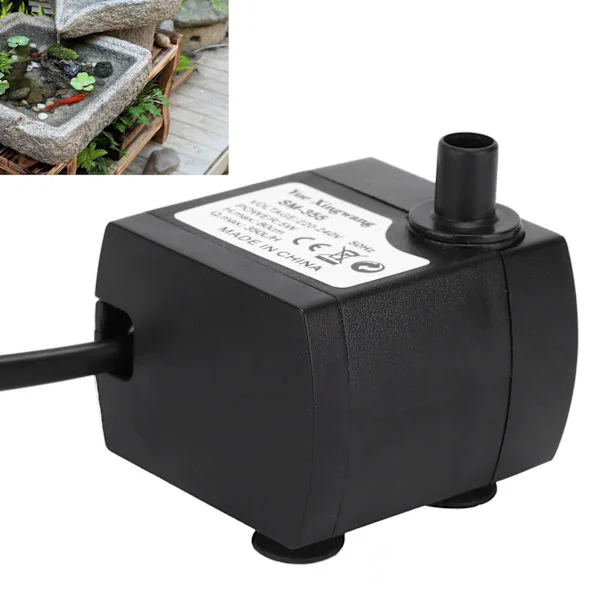 [LCS] Small Submersible Pump, Quiet and Durable, Fountain Pump for Fish, Submersible Pump 5W (EU Plug 220V)