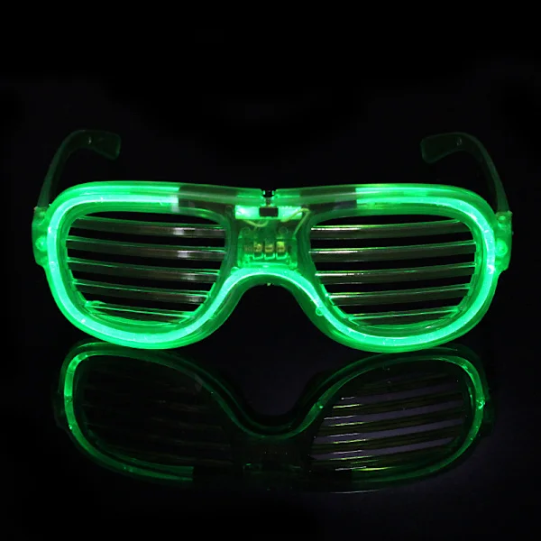 Neon Glasögon Fest - Jul Glow Glasögon för Barn Vuxna Rave Fest Set Gott Nytt År Fest Glasögon grön