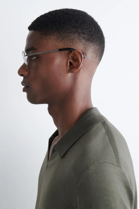 COS Homme Lunettes De Soleil À Monture Métallique in Argenté