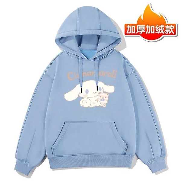 Kawaii Sanrio Anime Cinnamoroll Tegneserie Barn Hettejakke Barn Langaermet Pullover Topper Baby Jente Gutt Klær Jakke NM-2RTY, xs