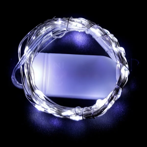 LED-lysslynge 10M100Led LED-lysslynge kobbertråd juledekorasjon