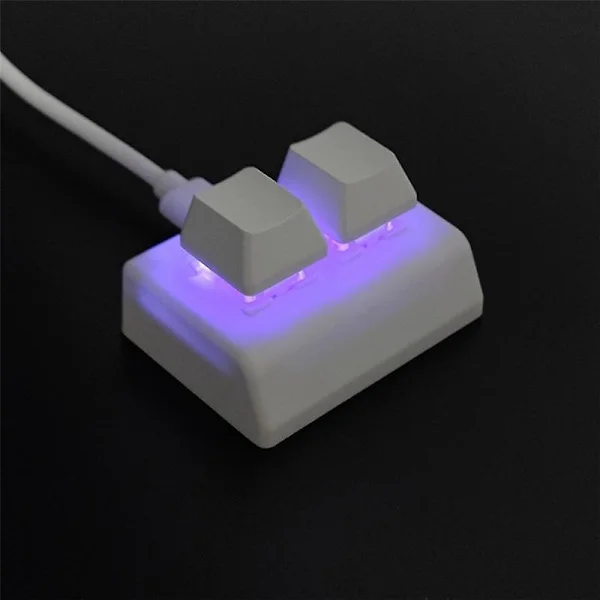 2 Makro Programmering Tangentbord Rgb Mini Tangentbord Spel Ritning Röd Switch Anpassad Tangentbord Osu Spel