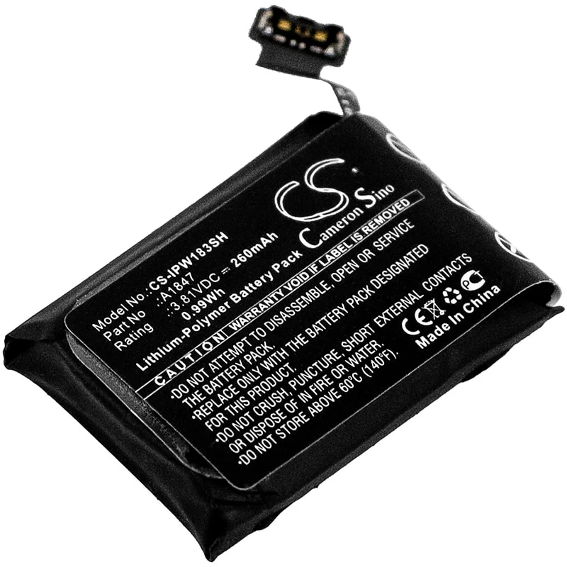 Batteri til smartklokke for Apple Watch Series 3 GPS 38mm, Watch Series 3 38mm
