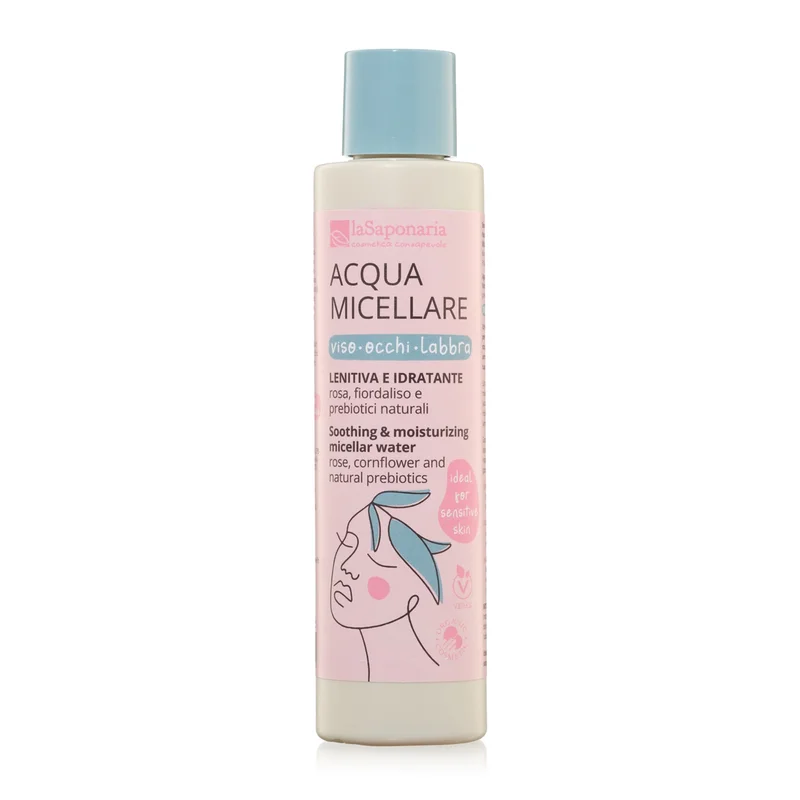 LA SAPONARIA Doppia Detersione Acqua Micellare 200ml - Acqua detergente viso