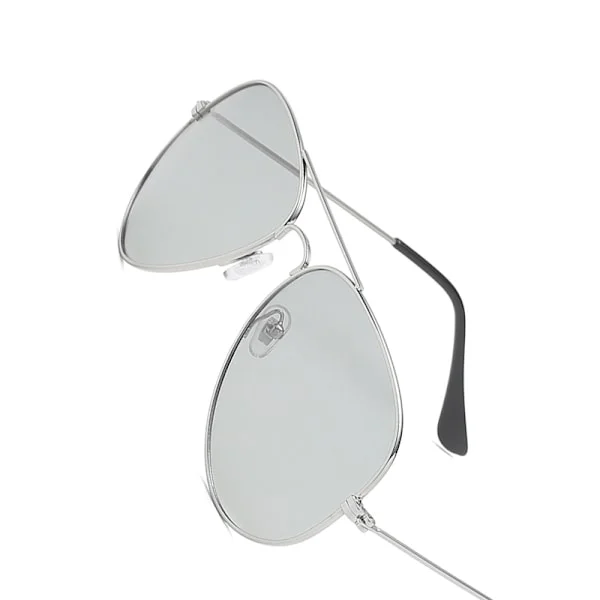 [RM]Photochromic Polarized Sunglasses with Silver Frame