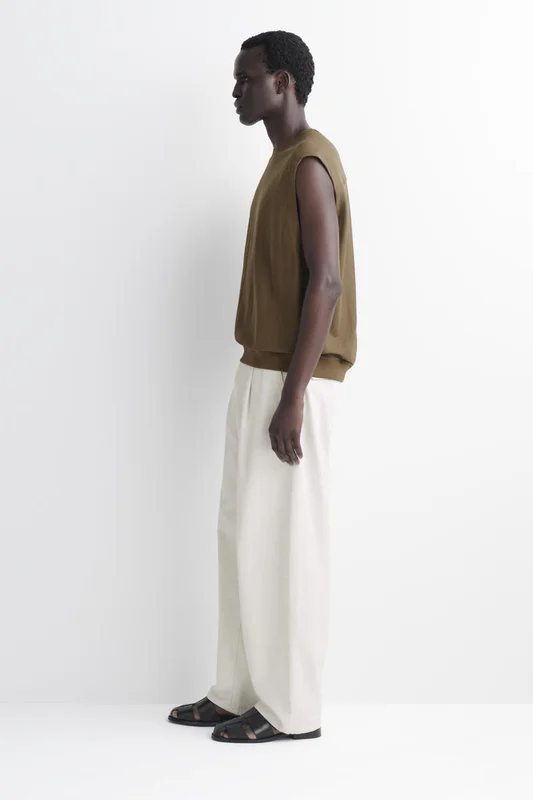 COS Jersey Tank Top in Brown - Men