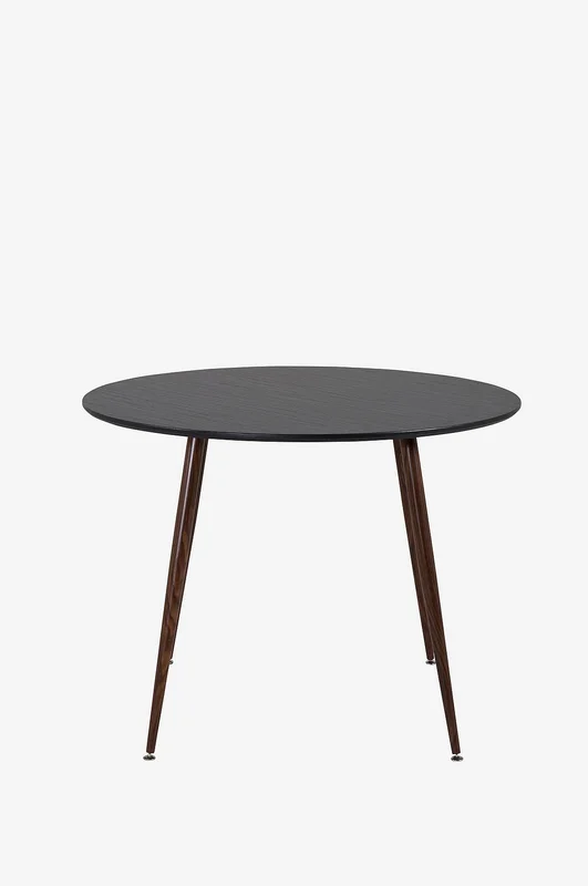 Venture Home - Spisebord Pia, Dia 100 cm - Svart - Spisebord - Fra Homeroom