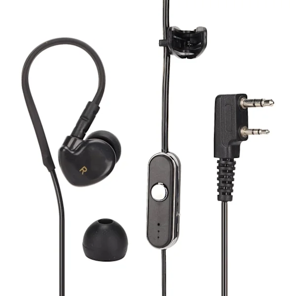 K-Huvud Walkie Talkie Headset Radiohörlurar för Baofeng Uv5R 888S för Kenwood Walkie Talkies