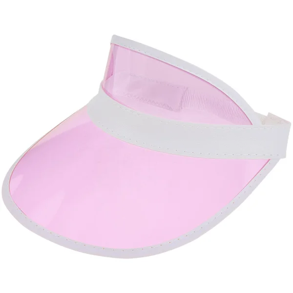 Solskygge Hat Farvet Solhat Dekorativ Udendørs Hat Bredskygget Solskygge Hat Plastik Solhat(Pink)