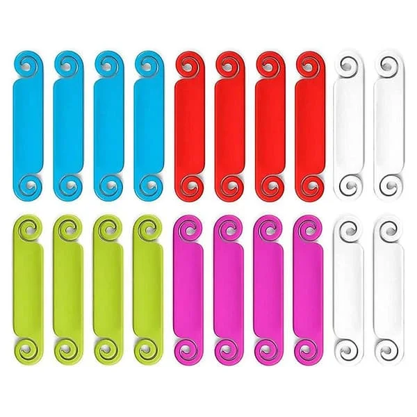 20 stk. Kabelmerker Kabelhåndteringsetiketter Flerfargede kabeletiketter Ledningsidentifikasjonsetiketter For Usb Co