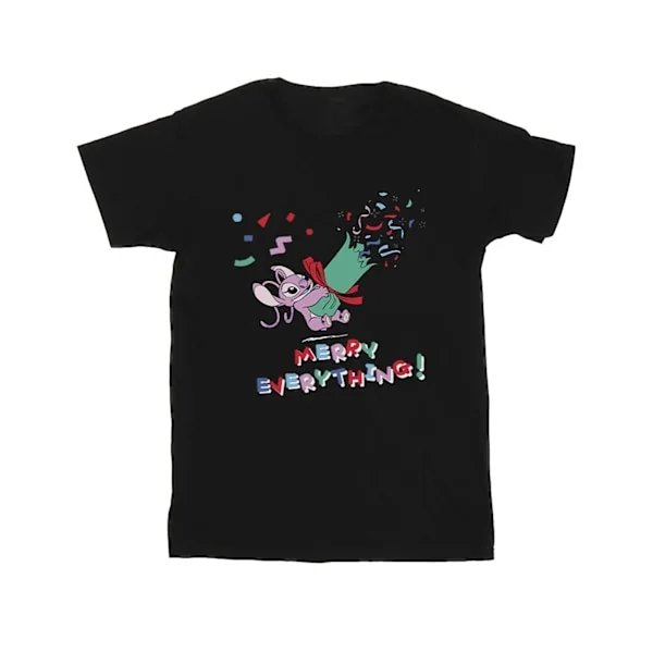 Disney Herr Lilo And Stitch Angel Merry Everything T-Shirt XL Svart