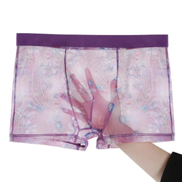 Mænds Underbukser Mænds Ultra Tynde Transparente Boxer Shorts Mænds Mesh Briefs Homme Panties Boxer Komfortable Mænds Underbukser AB198