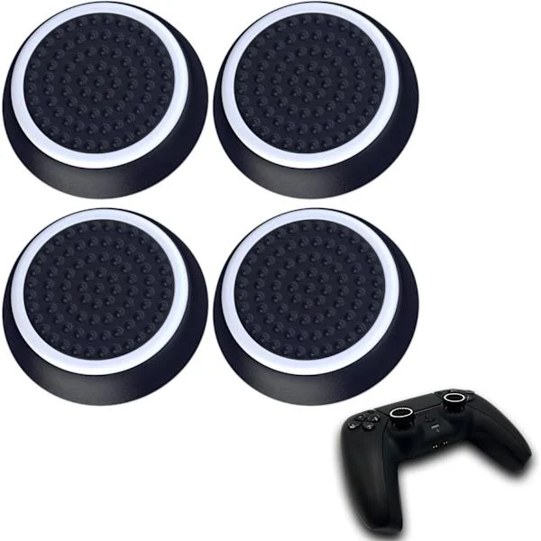 PS5 Thumb-Stick Grip Aim Assist Caps også for Xbox One Series Nintendo Switch Pro Playstation 5 PS4 Controller Tilbehør PS5 Joystick Tilbehør PS