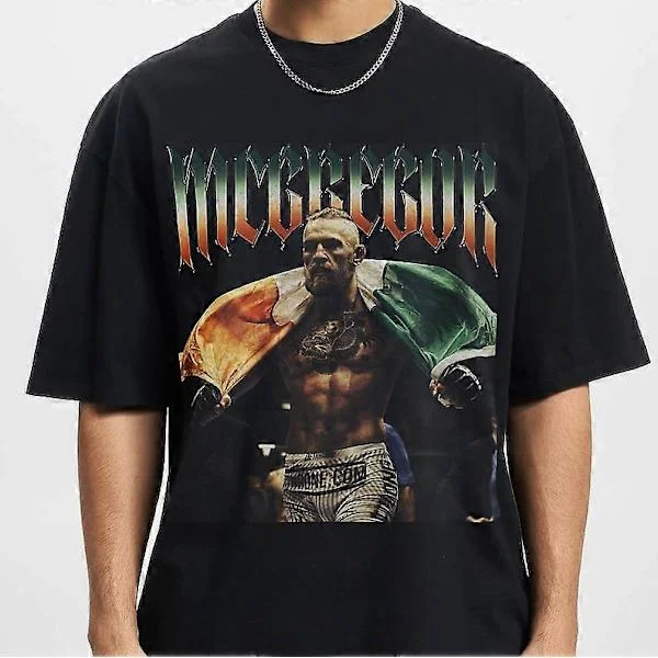 【NX】Conor McGregor T-shirt, UFC T-shirt, McGregor T-shirt, MMA Vintage Style Conor McGregor T-shirt, Unisex-Wss23
