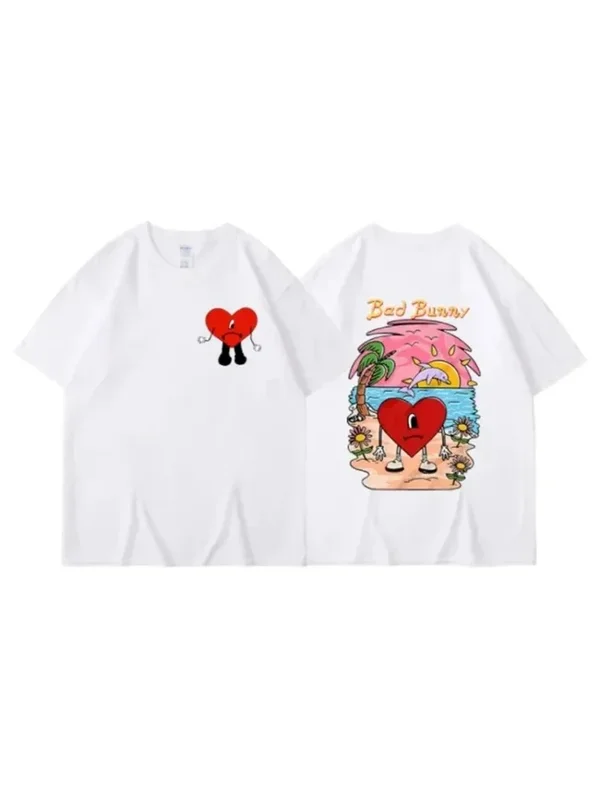 AliExpress - Bad Bunny T-shirt femme T-shirt style décontracté été rue manches courtes mode Harajuku T-shirt vêtements