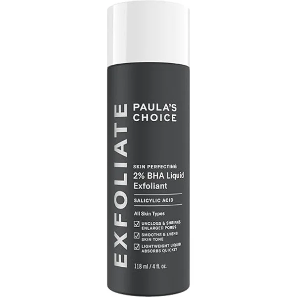 Paula's Choice SKIN PERFECTING 2% BHA Liquid Exfoliant | Salicylsyre til hudorme, store porer & rynker | Parfumefri