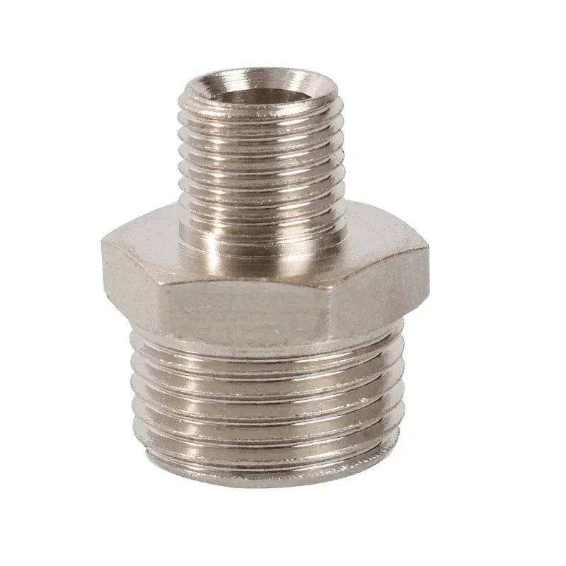 AliExpress - M8 M10 M12 M14 M16 M18 M20 métrique x 1/8 "1/4" 3/8 "1/2" BSP mâle en laiton nickelé tétine hexagonale raccord de tuyau connecteur 