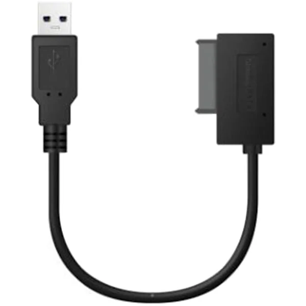 PC USB-adapter 6P+7P CD DVD Rom SATA til USB 2.0-konverter Slimline Sata 13-pin-stasjonkabel for PC bærbar PC bærbar PC