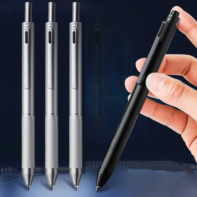 AliExpress - Stylo à bille multifonctionnel 4 couleurs en un à détection de gravité, stylo à bille en métal/crayon mécanique, canetas de signature 