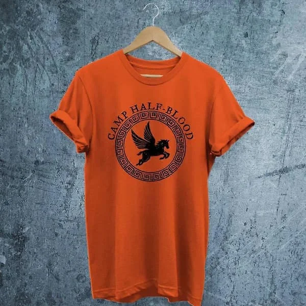 Camp Half Blood T-shirt Percy Jackson T-shirt Vintage Camp Half-Blood T-shirt Hipster Toppe