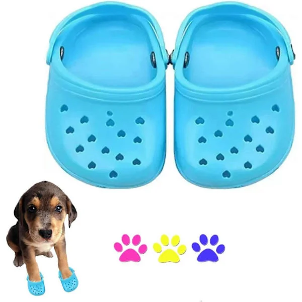 Breathable Dog Shoes for Pets, Summer Shoes for Dogs, Comfortable Rubber Dog Sandals with Non-Slip Sole