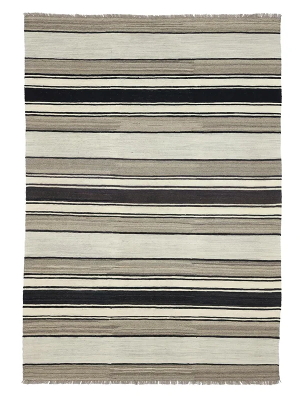 Kilim Moderne Tapis Moderne Vert/Noir (Laine, )