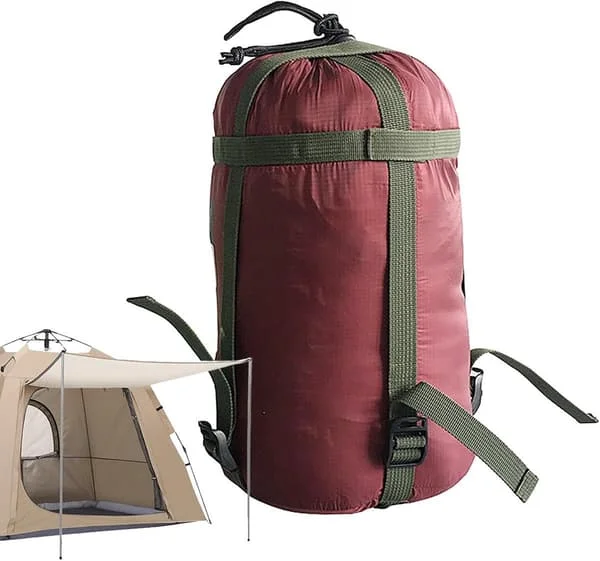 Kompresjonspose - Kompresjonspose for sovepose - Oppbevaringspose for sovepose - Oppbevaringspose - Oppbevaringsposer for backpacking - Bærbar 
