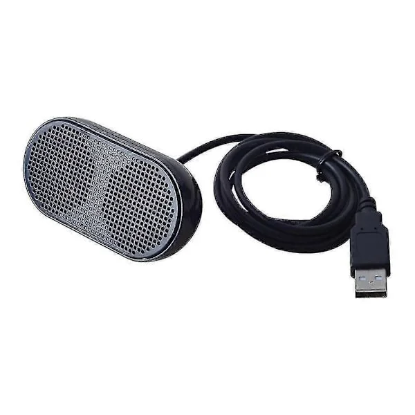 USB Mini Højttaler Computer Højttaler Strømforsynet Stereo Multimedia Højttaler Kompatibel Med Notebook Laptop Pc (Sort)