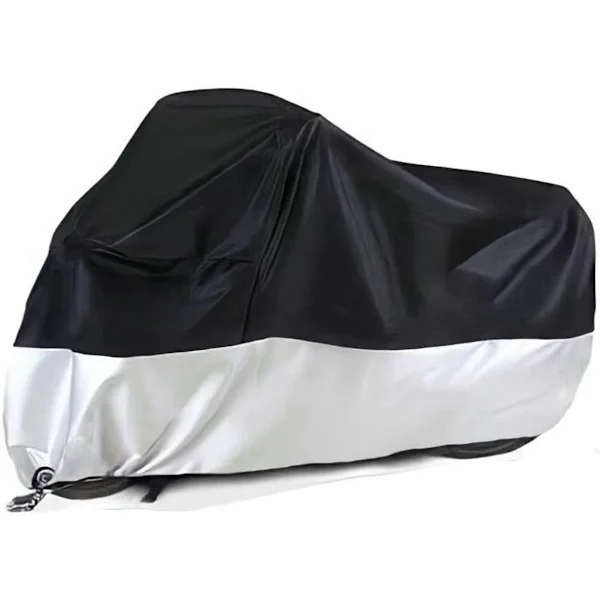 【YD】Motorcycle Cover, Waterproof Car Cover with Lock Hole and Storage Bag, Suitable for Motorcycles up to 245 cm