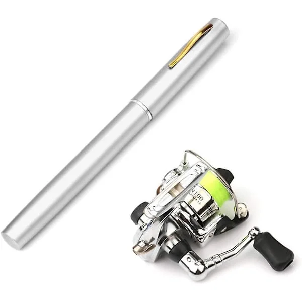 Fiskespö Rulle Combo Mini Pennfiskespö Kit Teleskopiskt Fiskespö Svängbar Rulle Combo Kit