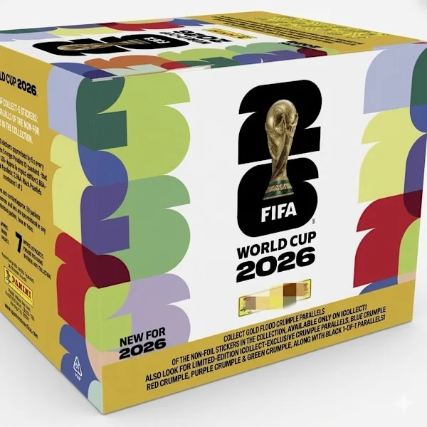 FIFA World Cup 2026 Official Sticker Collection Panini Licensed Football Sticker Album Card Packs - Style A (50 Packs) A