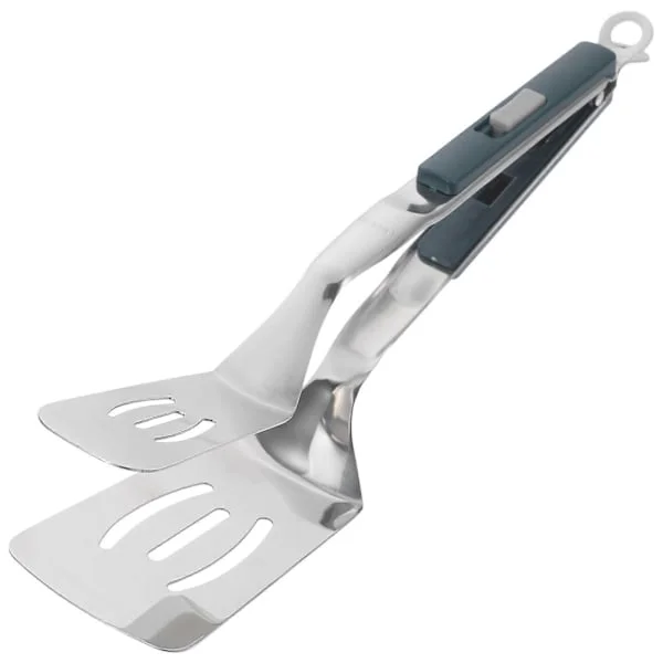 Anti-skåldings stekespade tang Multifunksjonell rustfritt stål klips Grill BBQ klemme stekespade